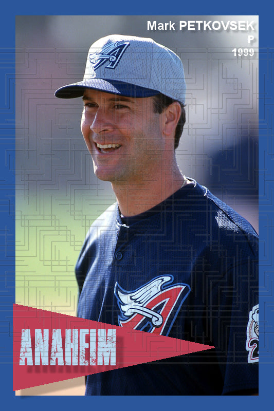 Mark Petkovsek - 1999 Anaheim Angels - choose a size & style