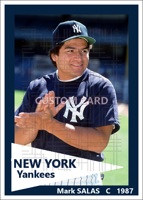 Mark Salas - 1987 New York Yankees - choose a size & style