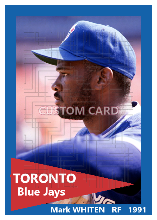 Mark Whiten - 1991 Toronto Blue Jays - choose a size & style