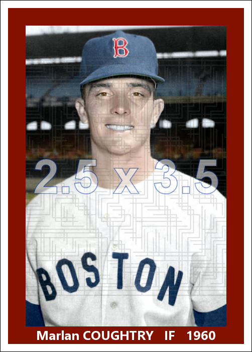 Marlan Coughtry - 1960 Boston Red Sox - choose a size & style