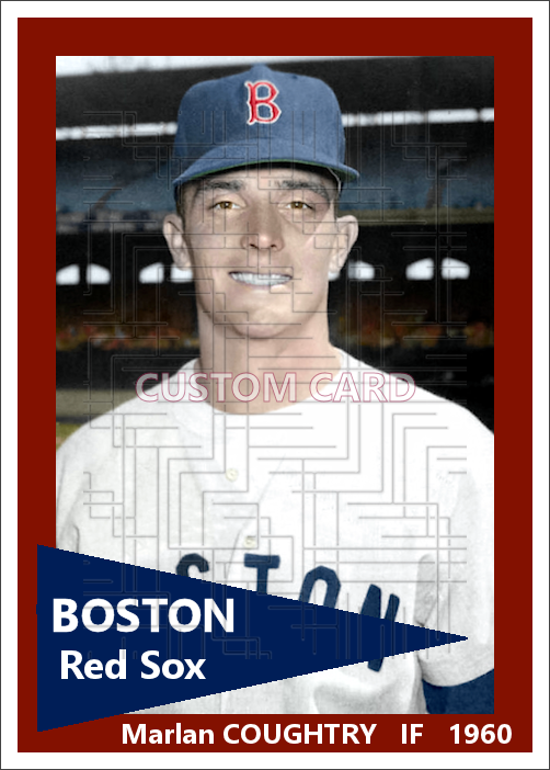 Marlan Coughtry - 1960 Boston Red Sox - choose a size & style