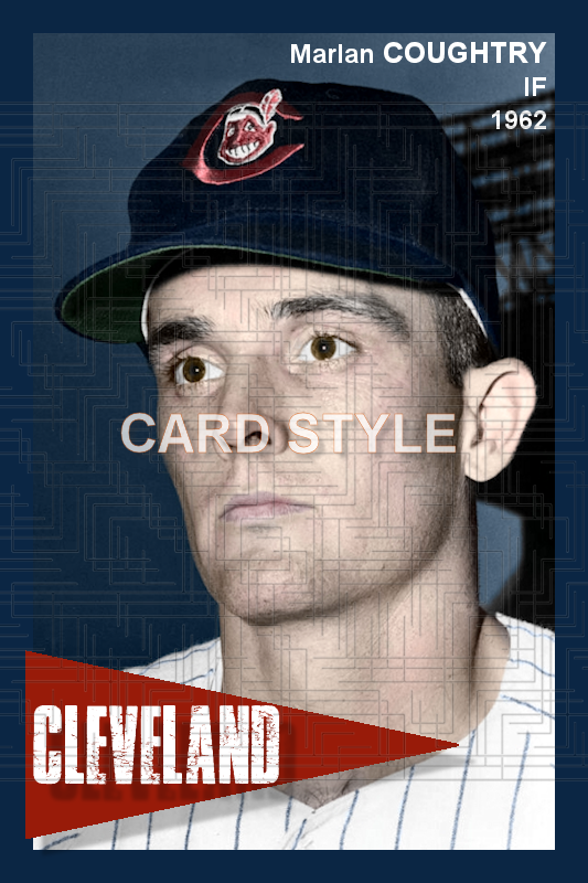 Marlan Coughtry - 1962 Cleveland Indians - choose a size & style