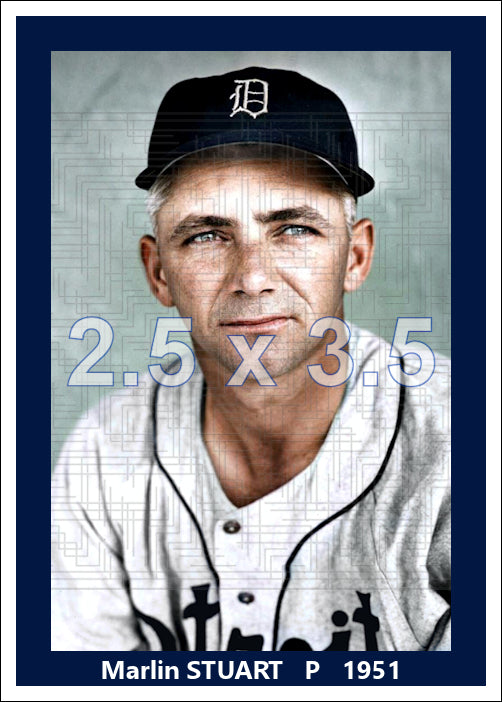Marlin Stuart - 1951 Detroit Tigers - choose a size & style