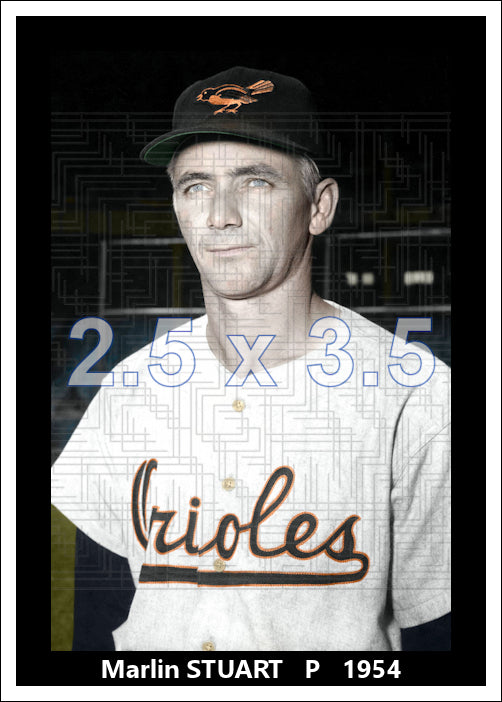 Marlin Stuart - 1954 Baltimore Orioles - choose a size & style