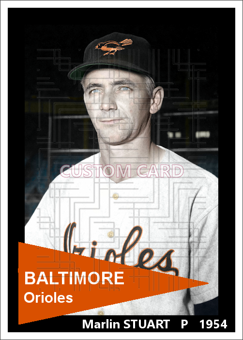 Marlin Stuart - 1954 Baltimore Orioles - choose a size & style