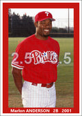 Marlon Anderson - 2001 Philadelphia Phillies - choose a size & style