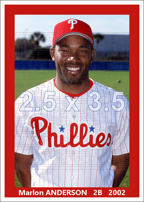 Marlon Anderson - 2002 Philadelphia Phillies - choose a size & style