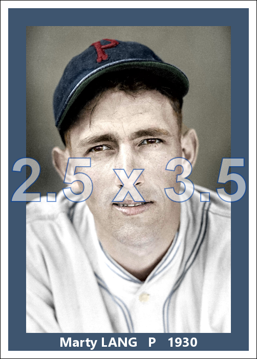 Marty Lang - 1930 Pittsburgh Pirates - choose a size & style