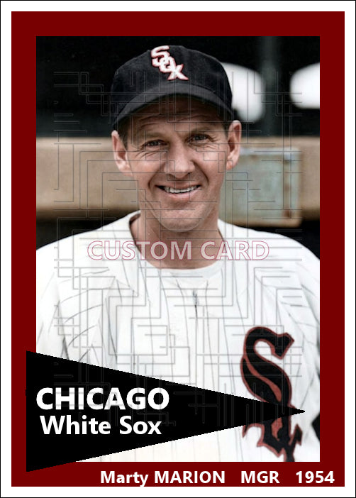 Marty Marion - 1954 Chicago White Sox - choose a size & style