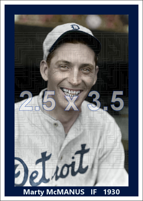 Marty McManus - 1930 Detroit Tigers - choose a size & style