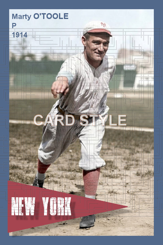 Marty O'Toole - 1914 New York Giants - choose a size & style