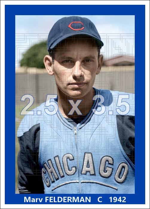Marv Felderman - 1942 Chicago Cubs - choose a size & style