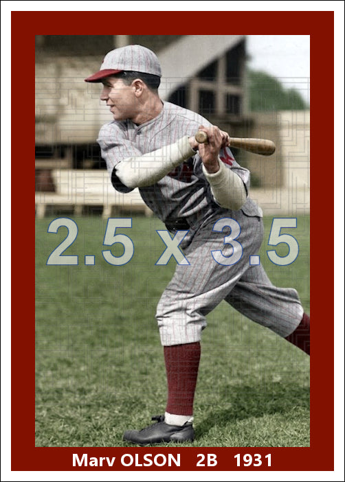 Marv Olson - 1931 Boston Red Sox - choose a size & style