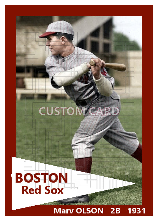 Marv Olson - 1931 Boston Red Sox - choose a size & style