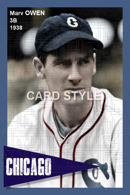 Marv Owen - 1938 Chicago White Sox - choose a size & style