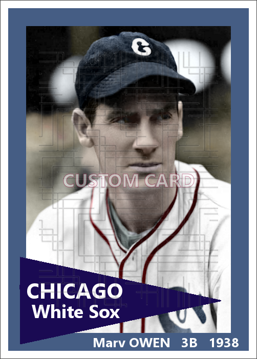Marv Owen - 1938 Chicago White Sox - choose a size & style
