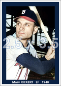 Marv Rickert - 1948 Boston Braves - choose a size & style