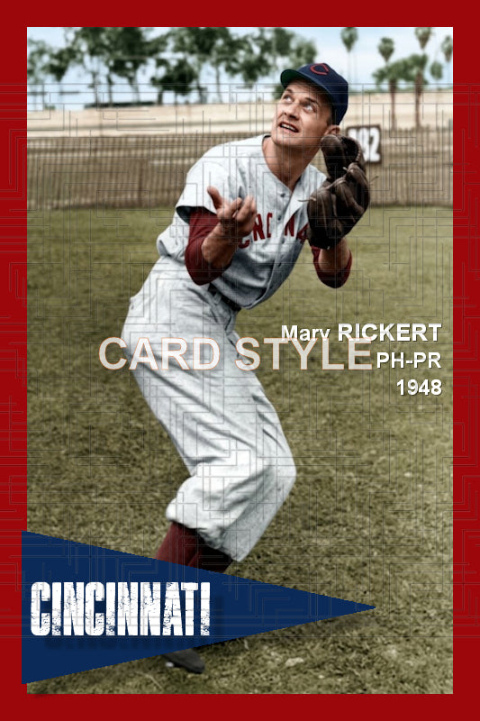 Marv Rickert - 1948 Cincinnati Reds - choose a size & style