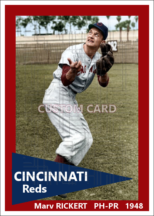 Marv Rickert - 1948 Cincinnati Reds - choose a size & style