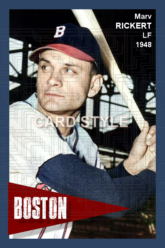 Marv Rickert - 1948 Boston Braves - choose a size & style