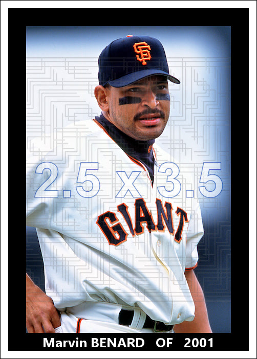 Marvin Benard - 2001 San Francisco Giants - choose a size & style
