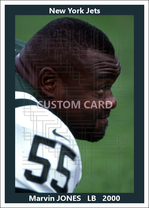 Marvin Jones - 2000 New York Jets - choose a size & style