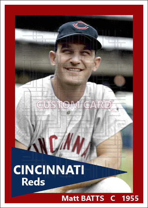 Matt Batts - 1955 Cincinnati Reds - choose a size & style