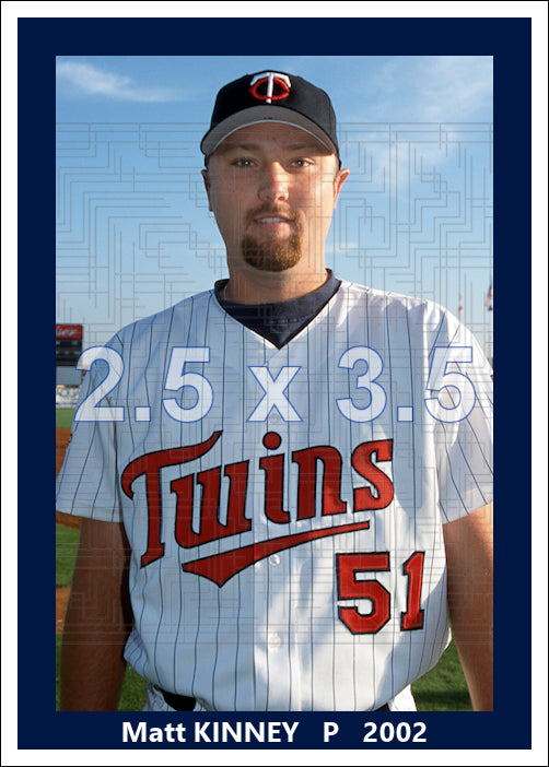 Matt Kinney - 2002 Minnesota Twins - choose a size & style