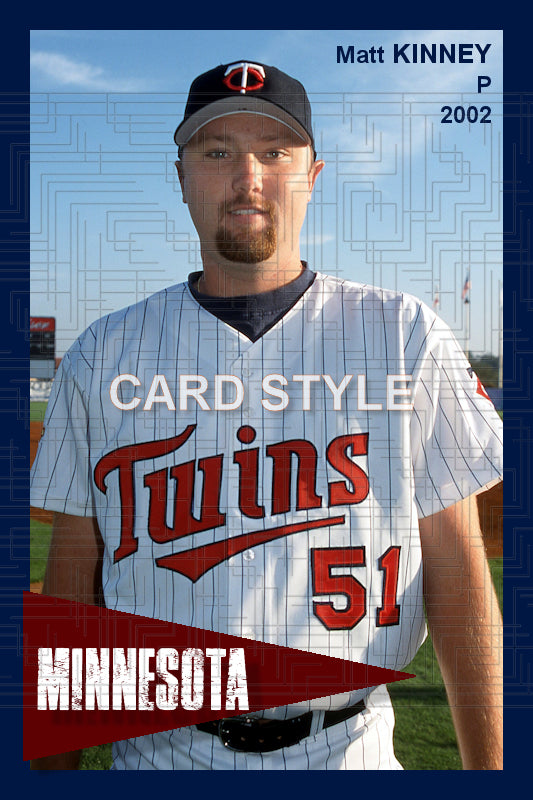 Matt Kinney - 2002 Minnesota Twins - choose a size & style