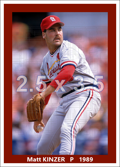 Matt Kinzer - 1989 St. Louis Cardinals - choose a size & style