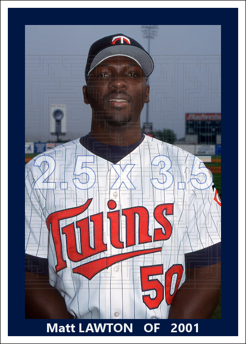 Matt Lawton - 2001 Minnesota Twins - choose a size & style