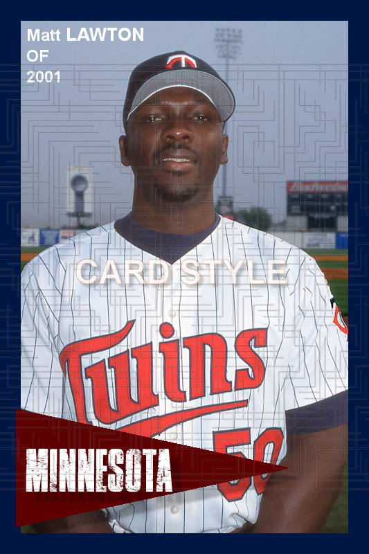 Matt Lawton - 2001 Minnesota Twins - choose a size & style