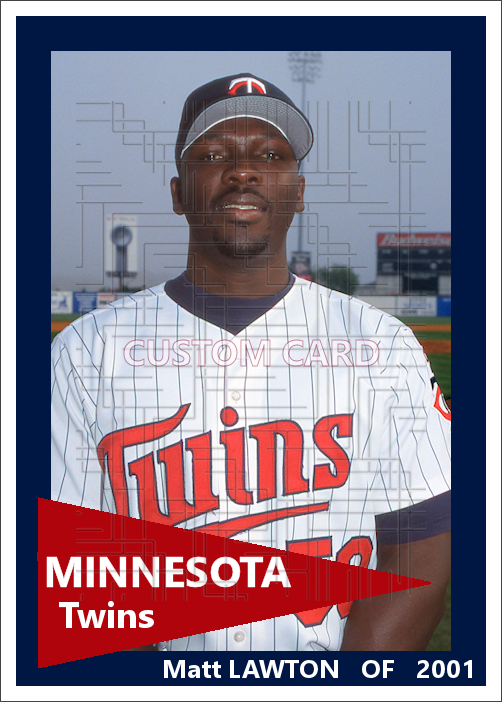 Matt Lawton - 2001 Minnesota Twins - choose a size & style