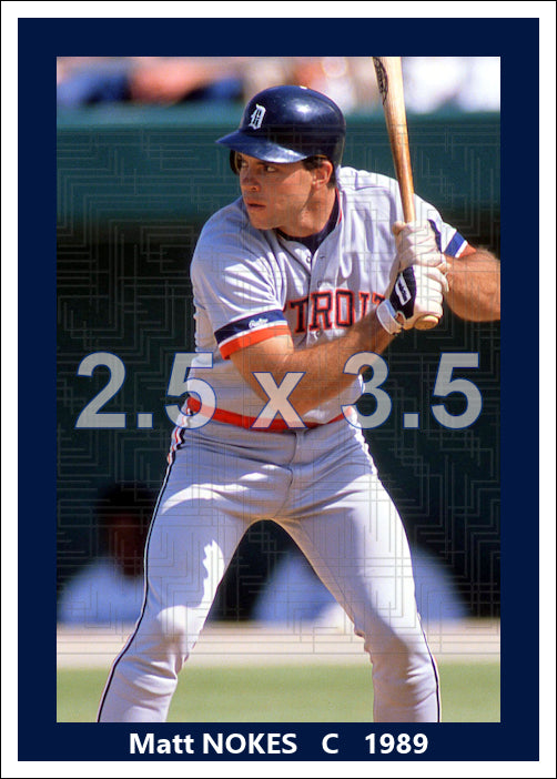 Matt Nokes - 1989 Detroit Tigers - choose a size & style