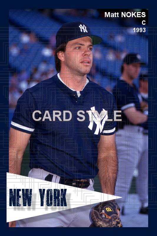 Matt Nokes - 1993 New York Yankees - choose a size & style
