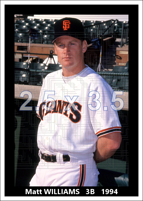 Matt Williams - 1994 San Francisco Giants - choose a size & style