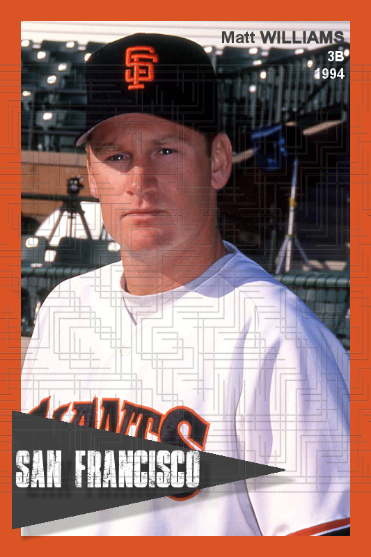 Matt Williams - 1994 San Francisco Giants - choose a size & style