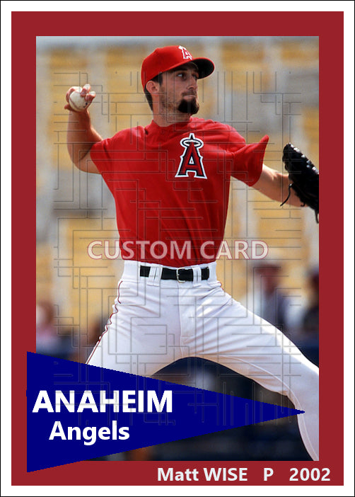 Matt Wise - 2002 Anaheim Angels - choose a size & style