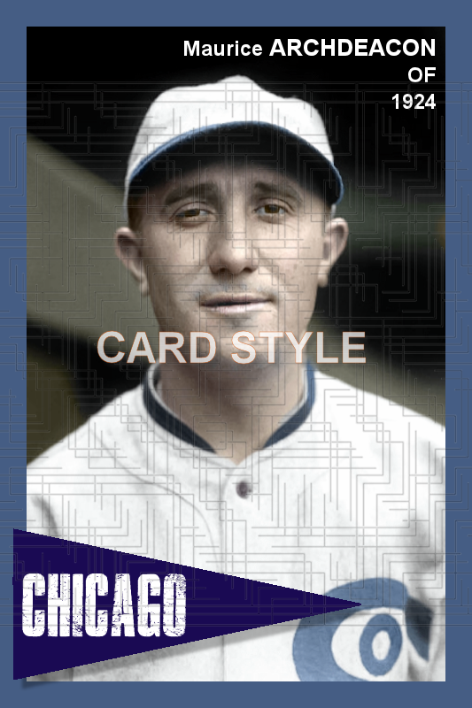 Maurice Archdeacon - 1924 Chicago White Sox - choose a size & style
