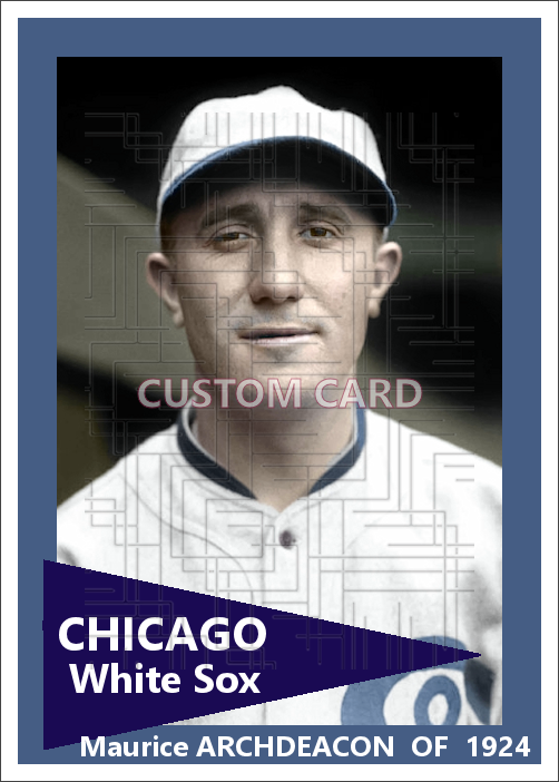 Maurice Archdeacon - 1924 Chicago White Sox - choose a size & style