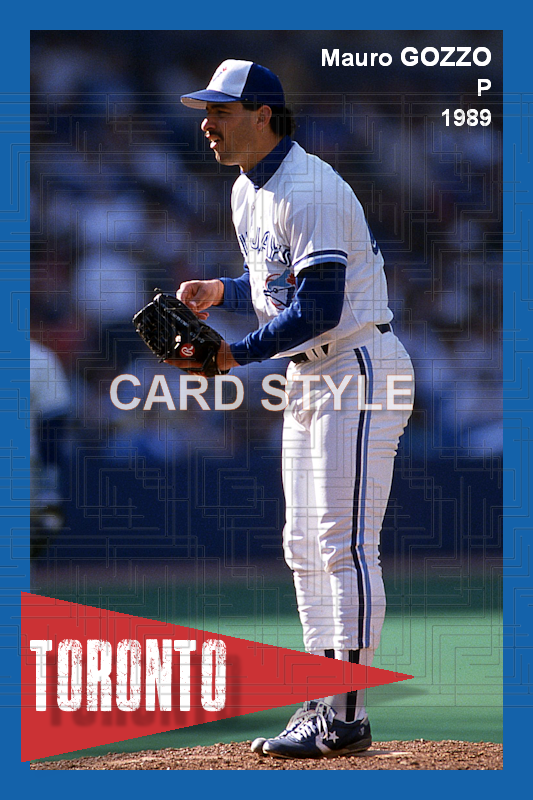 Mauro Gozzo - 1989 Toronto Blue Jays - choose a size & style