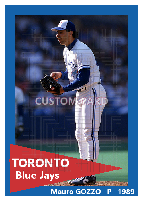 Mauro Gozzo - 1989 Toronto Blue Jays - choose a size & style