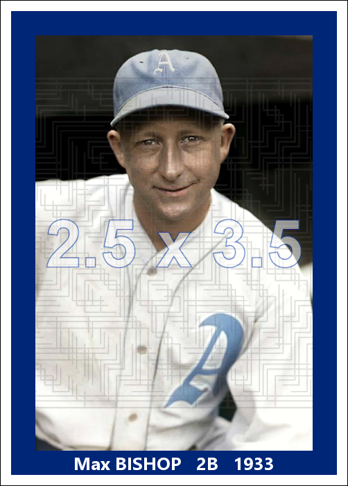 Max Bishop - 1933 Philadelphia Athletics - choose a size & style