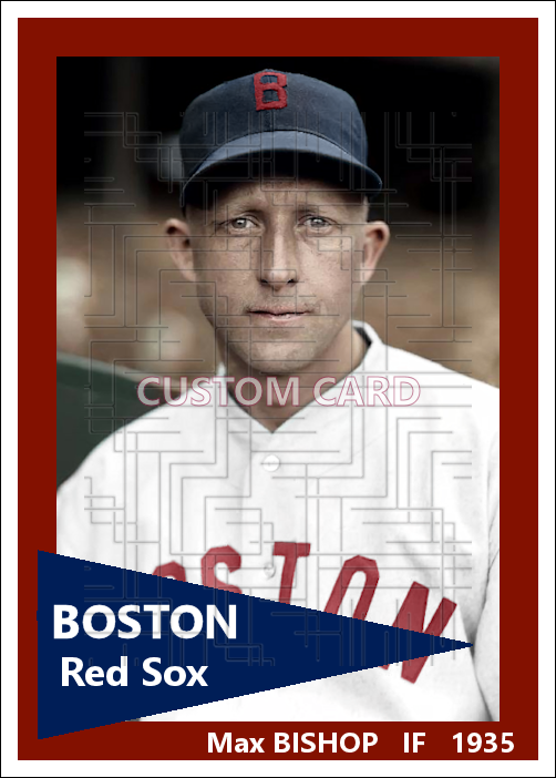 Max Bishop - 1935 Boston Red Sox - choose a size & style