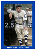 Max Carey - 1932 Brooklyn Dodgers - choose a size & style