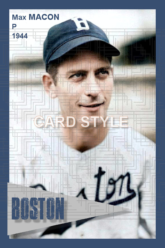Max Macon - 1944 Boston Braves - choose a size & style