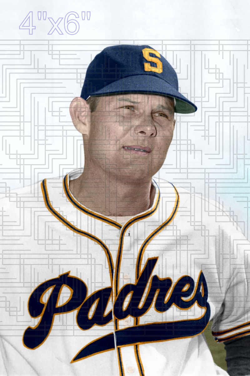 Max West - 1947-50 San Diego Padres - choose a size & style