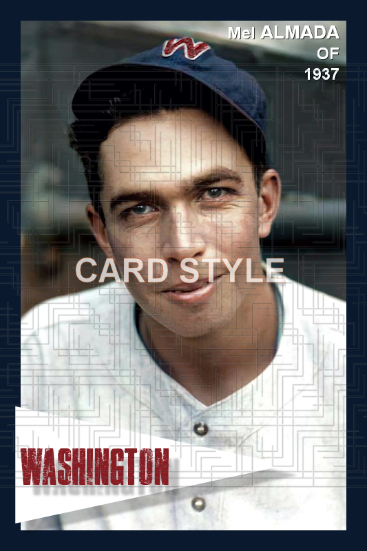 Mel Almada - 1937 Washington Senators - choose a size & style