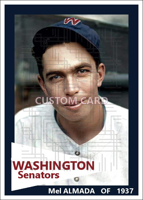 Mel Almada - 1937 Washington Senators - choose a size & style
