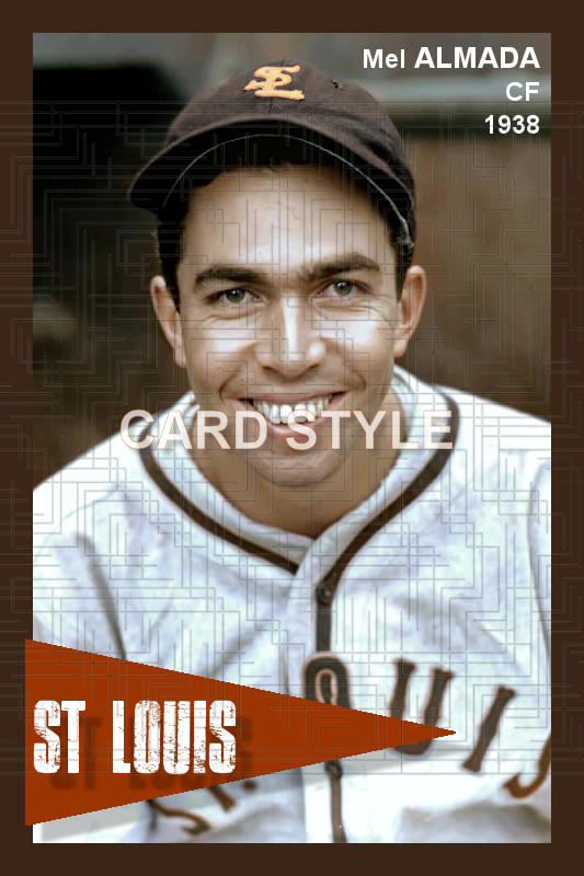 Mel Almada - 1938 St. Louis Browns - choose a size & style